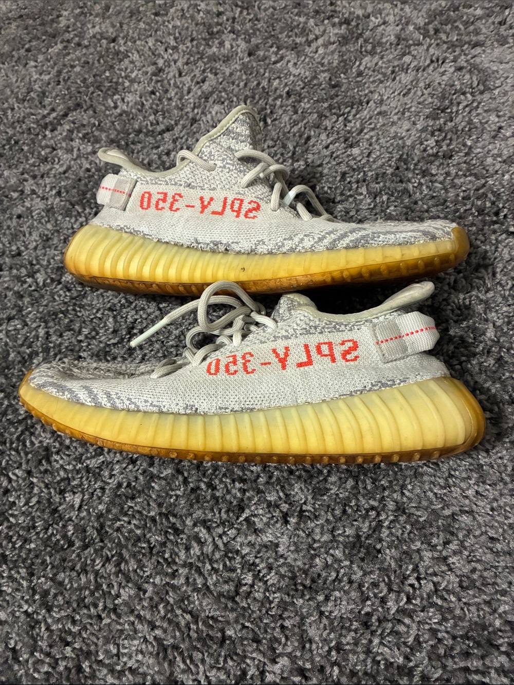 Yeezy 350 blue tint